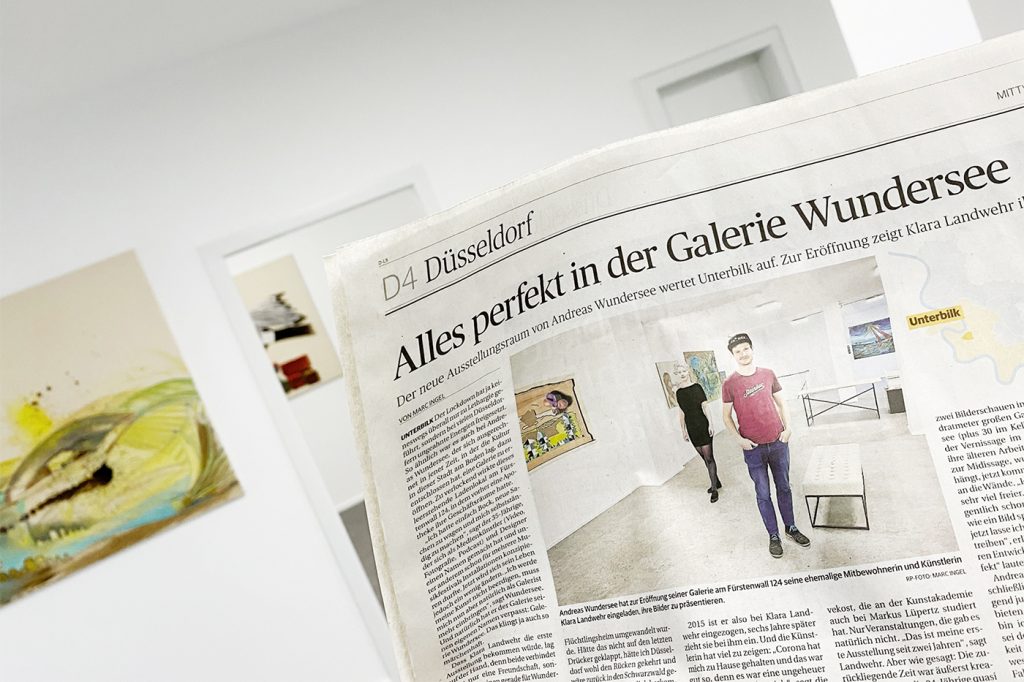 Artikel über die Galerie Wundersee in der Rheinischen Post