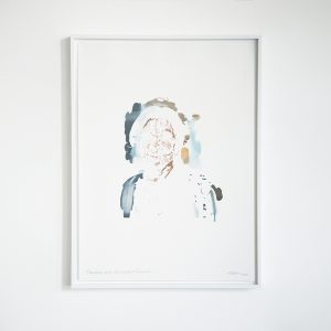 Kunstwerk "Personen, die du vielleicht kennst" von Felix Adam für "Die fast beste Ausstellung des Jahres" in der Galerie Wundersee in Düsseldorf